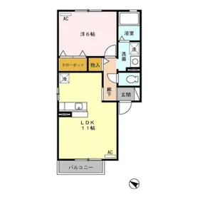 メゾン・ド・ソレイユK【2階】の間取り