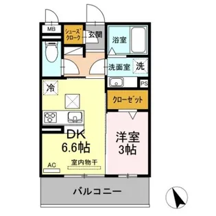グランゲート東刈谷【1階】の間取り