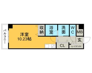 KOUSYUHA PLACE【403号室】の間取り