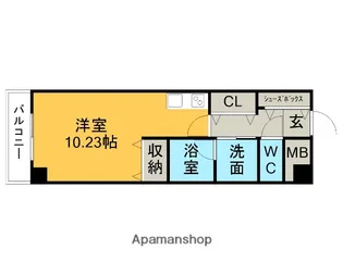 KOUSYUHA PLACE【404号室】の間取り