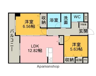 KOUSYUHA PLACE【305号室】の間取り