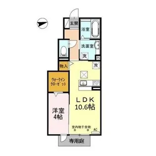 エムグランデ A棟【1階】の間取り