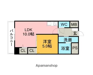 コンフォート刈谷東陽町【701号室】の間取り