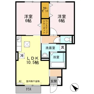 リヴィエール【1階】の間取り