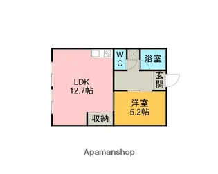 グラッセ高浜【4階】の間取り