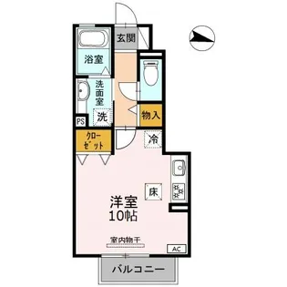 ヴィラ小山 A【1階】の間取り