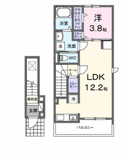 ヒカルサ刈谷東境町【2階】の間取り