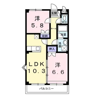 ルミナスハイム【1階】の間取り