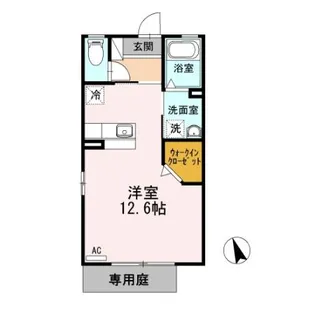 ラフィネ・フーカ【1階】の間取り