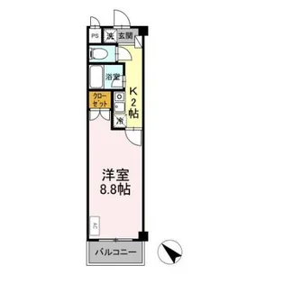 タイムD1【4階】の間取り