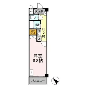 タイムD1【2階】の間取り