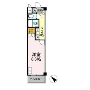 タイムD1【2階】の間取り