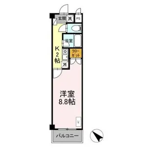 タイムD1【2階】の間取り