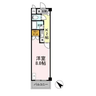 タイムD1【4階】の間取り