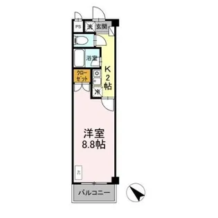 タイムD1【2階】の間取り