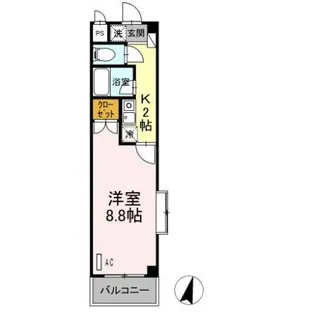 タイムD2【2階】の間取り