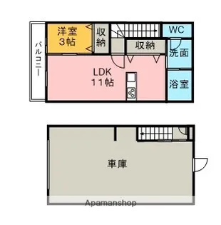 グランドウエスト(仮)【101号室】の間取り