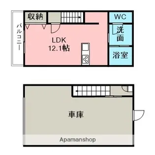 グランドウエスト(仮)【102号室】の間取り