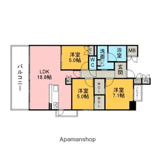 アルバックス刈谷住吉【202号室】の間取り
