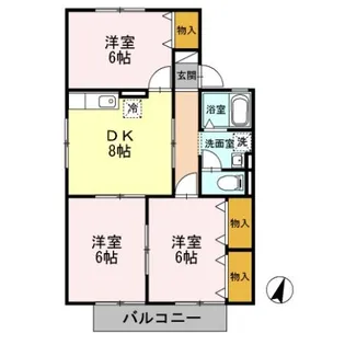 ぷらっとMIYUKI E【1階】の間取り