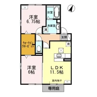 ローベルジュ A【1階】の間取り