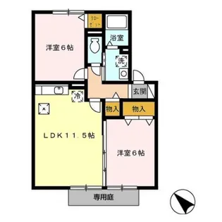 フェリーチェ【1階】の間取り