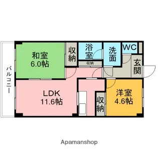 プリマヴェイラ【3階】の間取り