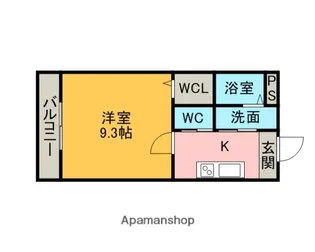 サンメゾン弘栄【102号室】の間取り