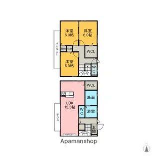 愛知県刈谷市泉田町城前【一戸建】の間取り