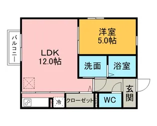 ビューテラス【1階】の間取り