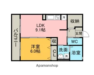 MAULOA(マウロア)【202号室】の間取り