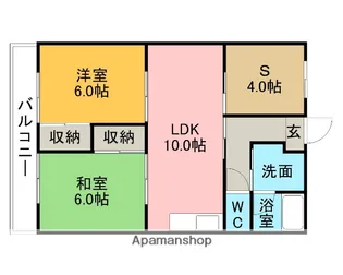 パークサイド岡田【407号室】の間取り