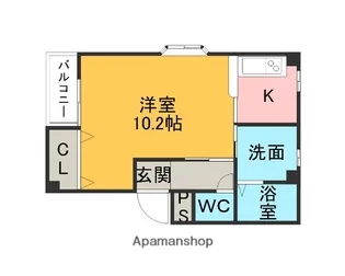 ジョイナスエイト【402号室】の間取り