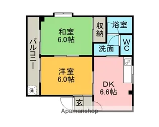ハイツ桜雅C棟【201号室】の間取り