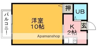 愛英【107号室】の間取り