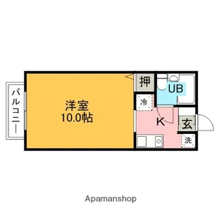 愛英【210号室】の間取り