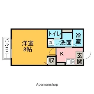 コーポベル【102号室】の間取り