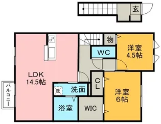 サンヒルズ C棟【2階】の間取り