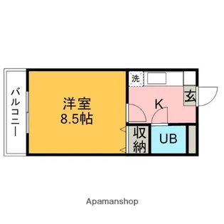 NEW POND【304号室】の間取り