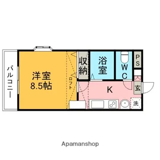ロイヤルキャビン21【2階】の間取り