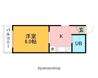 ニューバリアⅡ【401号室】の間取り