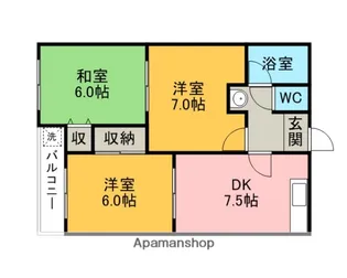 ファインA【202号室】の間取り