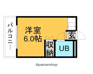 サンライズ48【107号室】の間取り