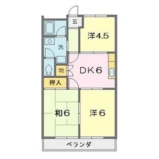 グリーンパレス塩倉【2階】の間取り