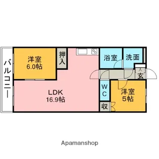 エステートBELL Ⅰ【3階】の間取り