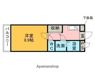 サンシアルザ長田【102号室】の間取り