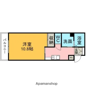 コテエイジ西中【2階】の間取り