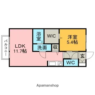 ハーモニータウンC【103号室】の間取り