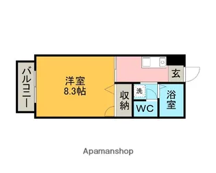 クレストポイント【102号室】の間取り