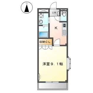 ハッピーハイツ【2階】の間取り